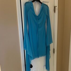 Elegant Blue Women's Dress